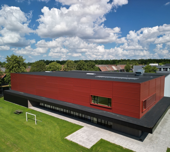 Søholthallen i Brøndby. Multihal leveret af Halbyg i 2022